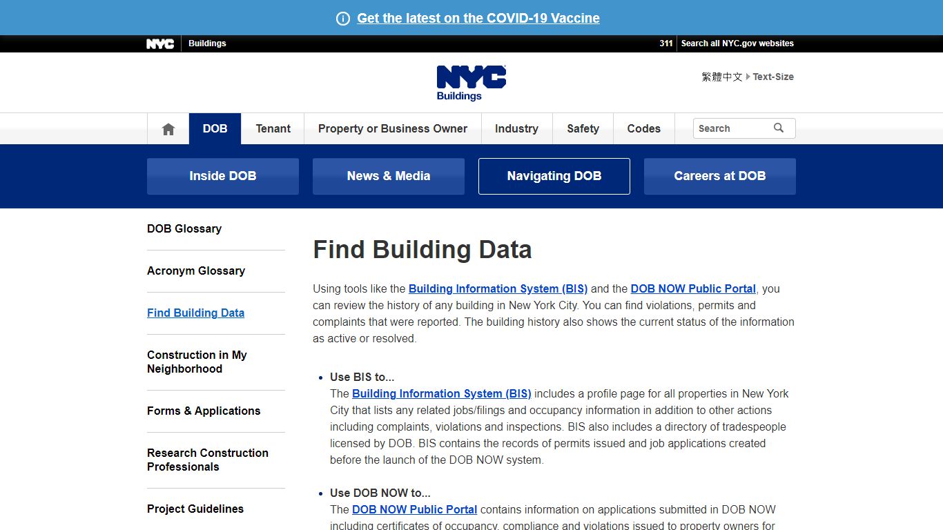 Find Building Data - Buildings - New York City